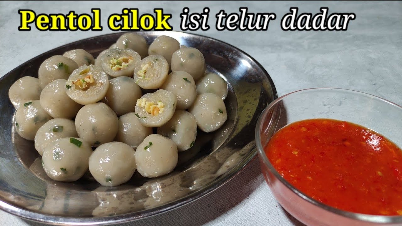 Cara membuat pentol cilok isi telur dadar , tetap empuk walau sudah dingin