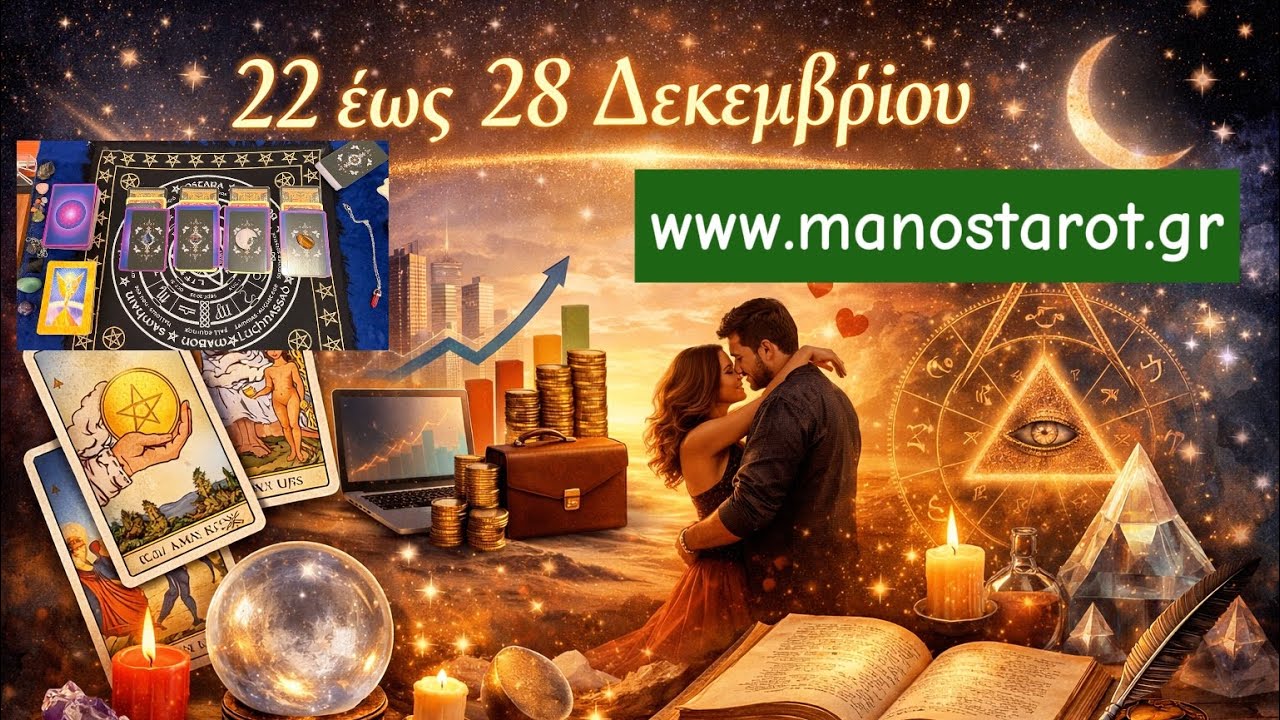 ❇️ΕΒΔΟΜΑΔΑ 22-28/12 #manos_tarot #taro #provlepseis #ταρω #tarotreading 