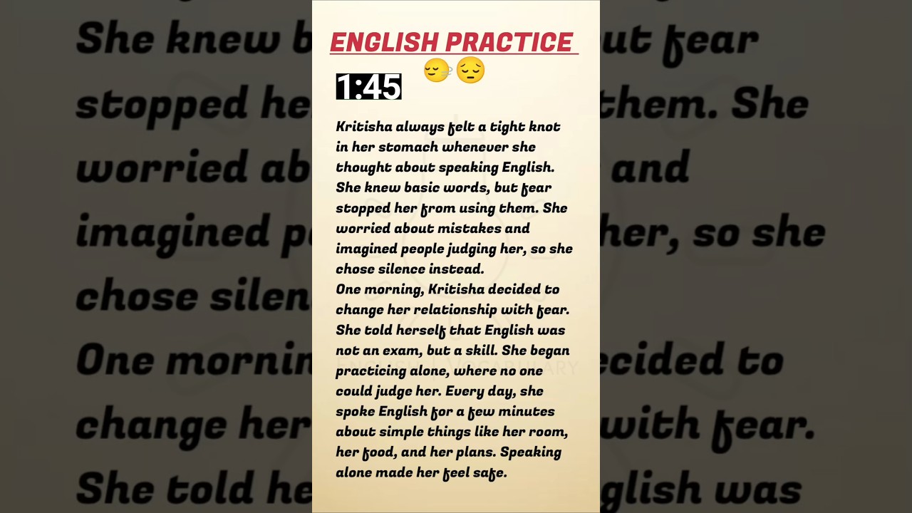 Improve your english through story 