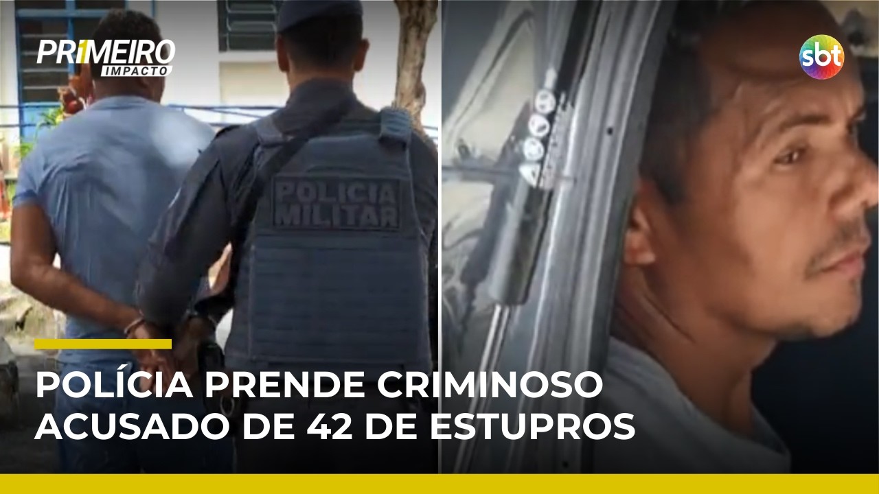 Criminoso procurado por 42 estupros é preso durante patrulhamento em SP | #PrimeiroImpacto