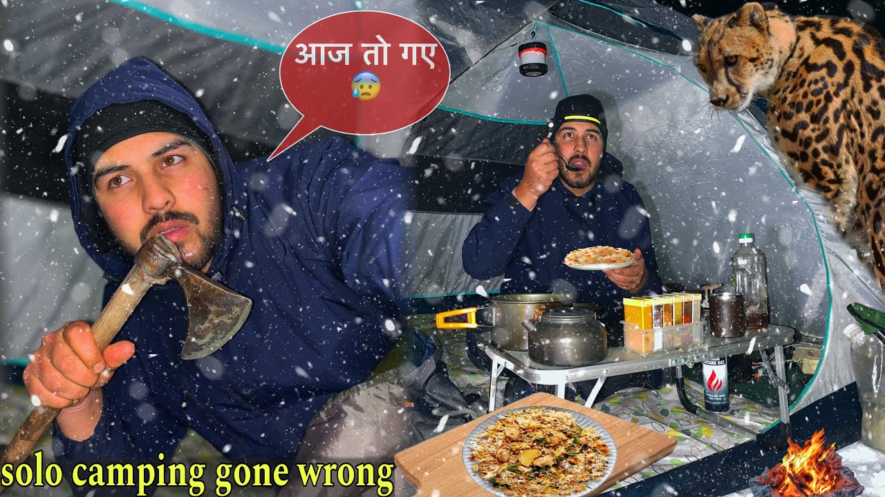 Solo Winter Night Camping In Deep Forest | Sleeping In Cold Weather -9°C, | Camping in India | #vlog