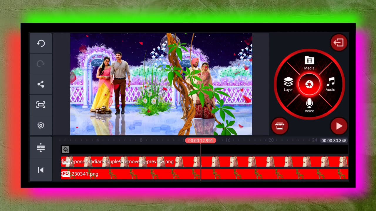 3D motion status with lyrical video editing in kinemaster Telugu | 3d motion Wedding video editing