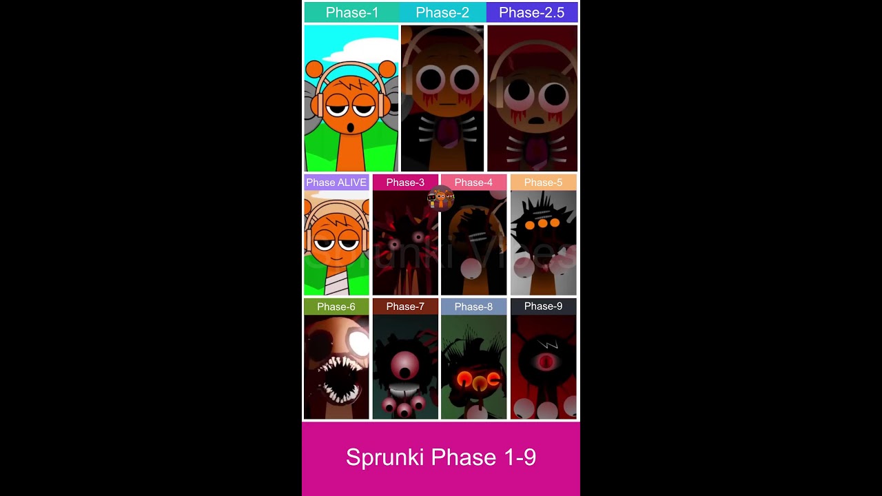 Incredibox Sprunki All PHASES From 1 - 9 #sprunki #incredibox #sprunkimod | Live-2