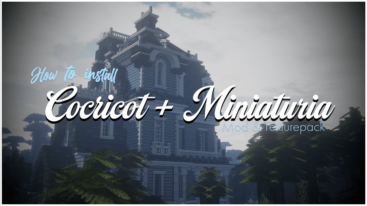 ₊˚ෆ How to install Cocricot + Miniaturia Mod/Texture for Minecraft Java Edition | TUTORIAL
