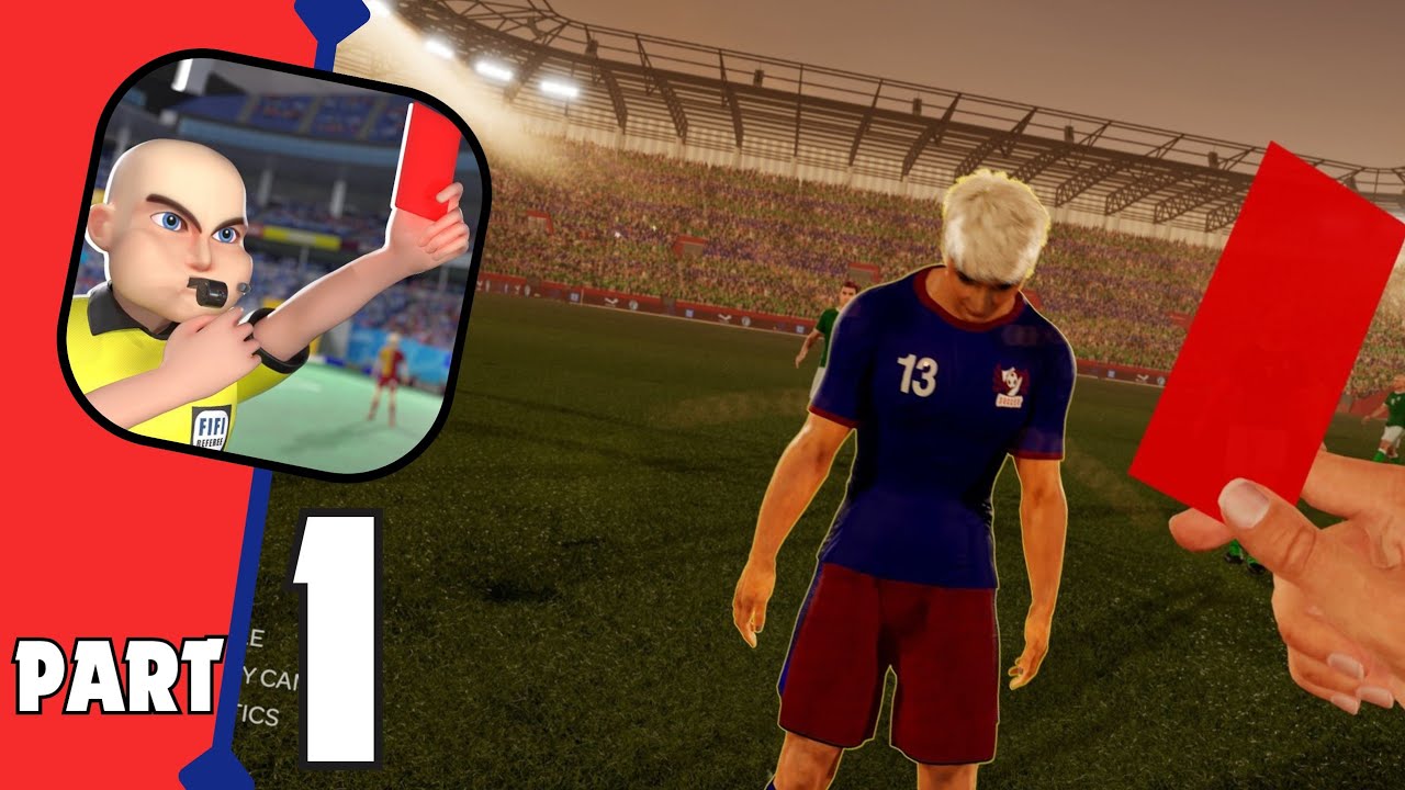 Referee Simulator 3D | Part 1 ⚽ First Match Decisions & Red Cards!