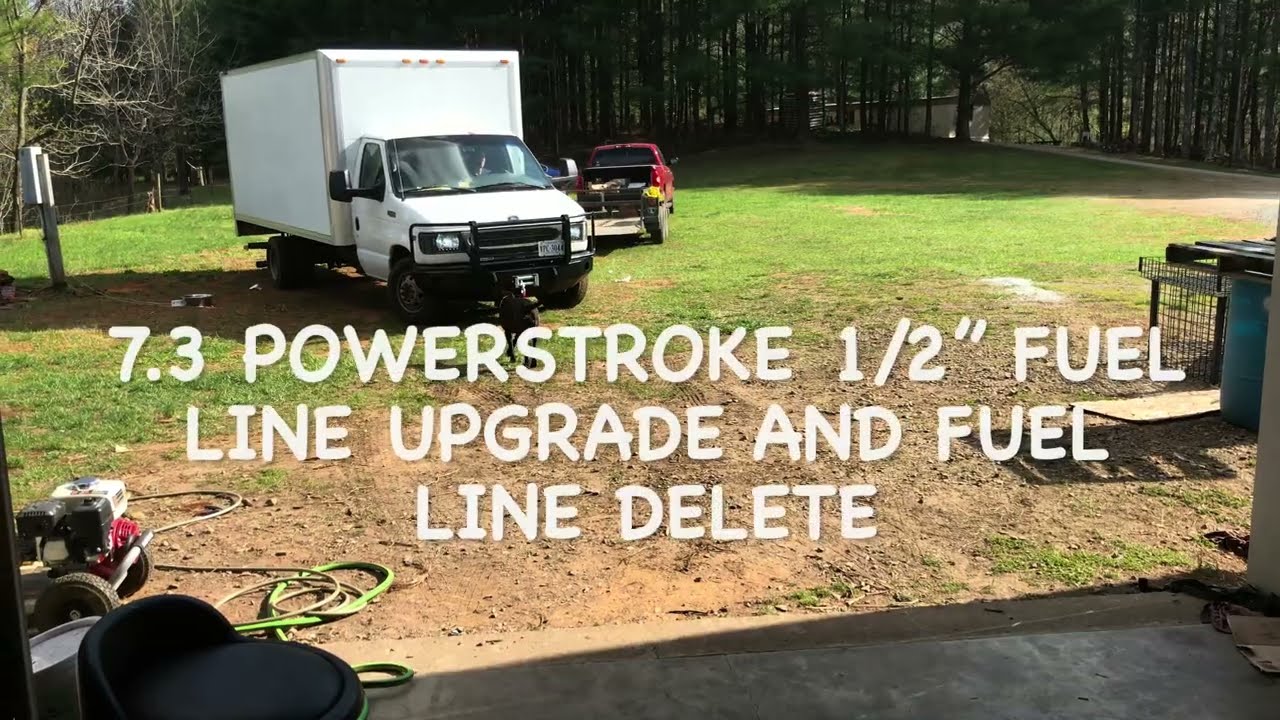 7.3 Powerstroke: модернизация топливной магистрали 1/2 дюйма, топливный поддон, удаление сетки из...