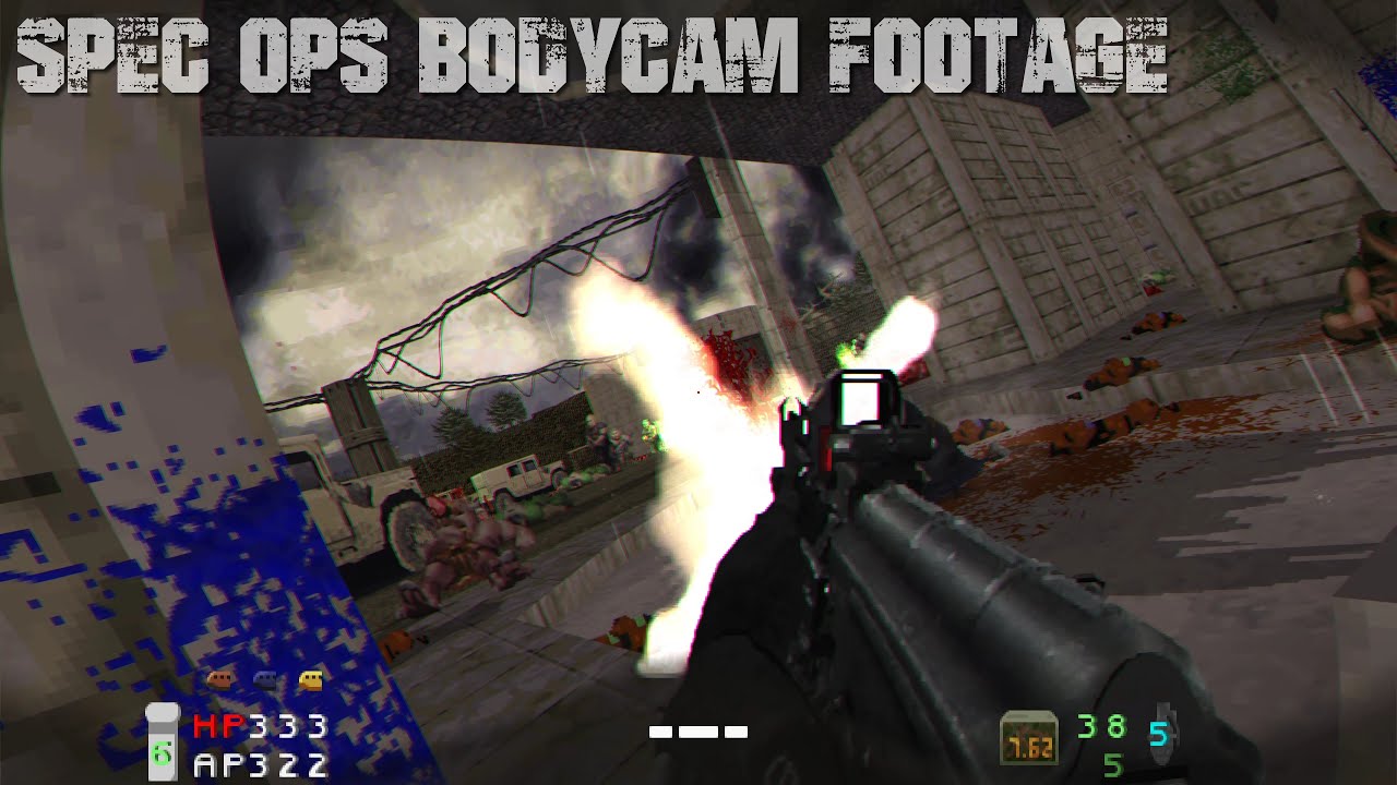 Doom real-like bodycam footage [Atom Rain X Protocol - Immortal Warfare: Map02 - Recon Plan] 4K/60