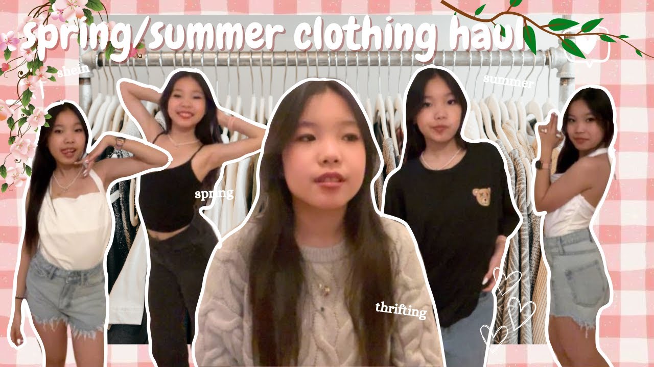 spring/summer clothing haul 2025 💐☀️🛍️ | thrifting, shein