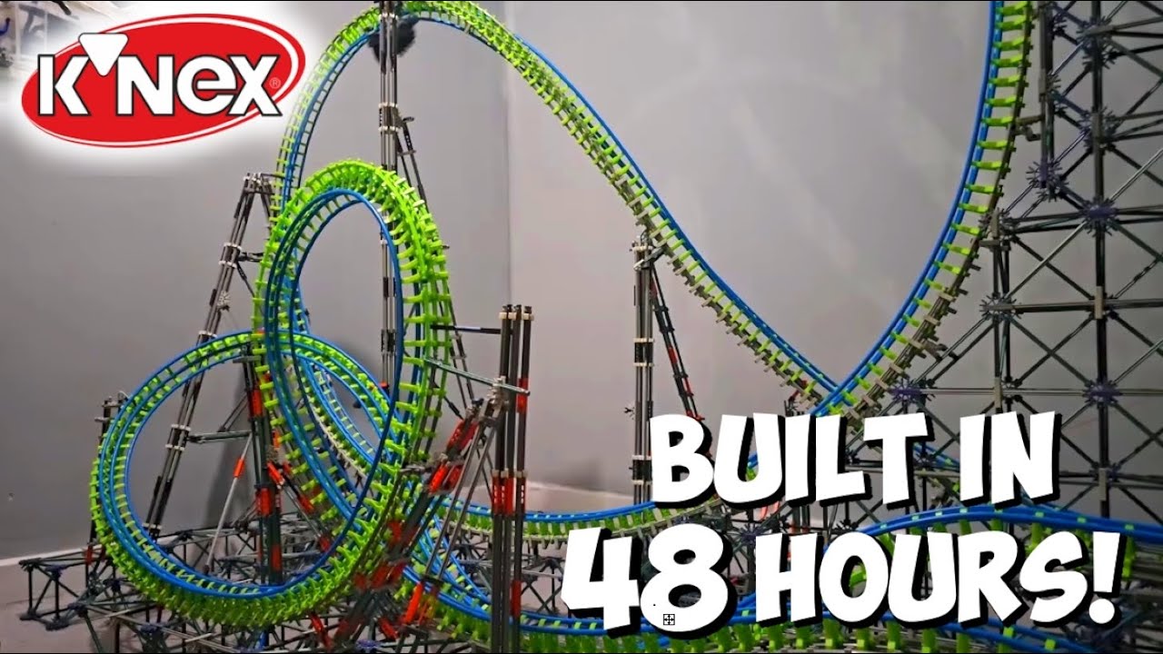Can I Build a K'nex Roller Coaster in 48 HOURS - SPEED BUILD CHALLENGE