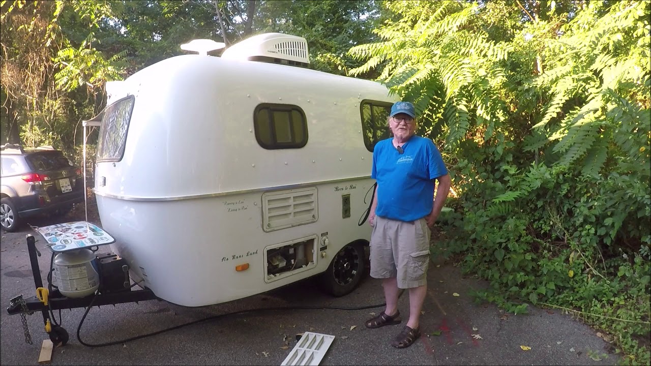Tour of my fiberglass 2017 Scamp Travel Trailer-upgraded.
