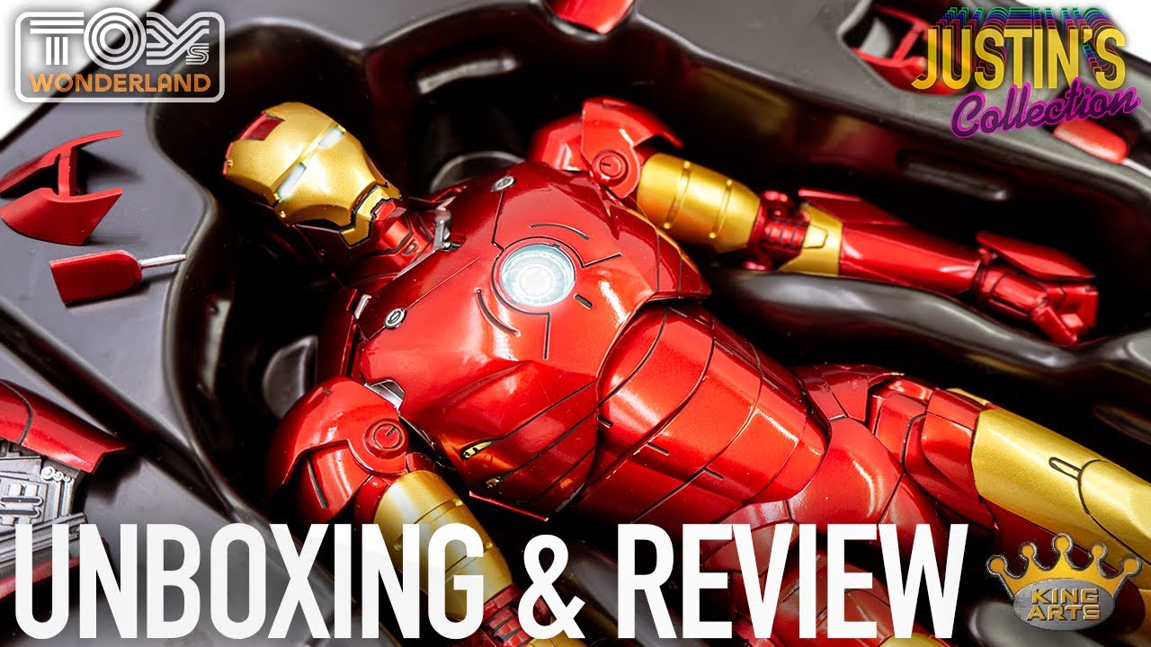 Iron Man MK3 Diecast King Arts 1/9 Scale Unboxing & Review