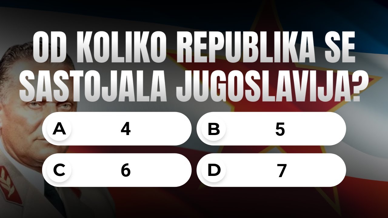 KVIZ o JUGOSLAVIJI: 20 pitanja koja testiraju tvoje znanje o bivšoj državi!
