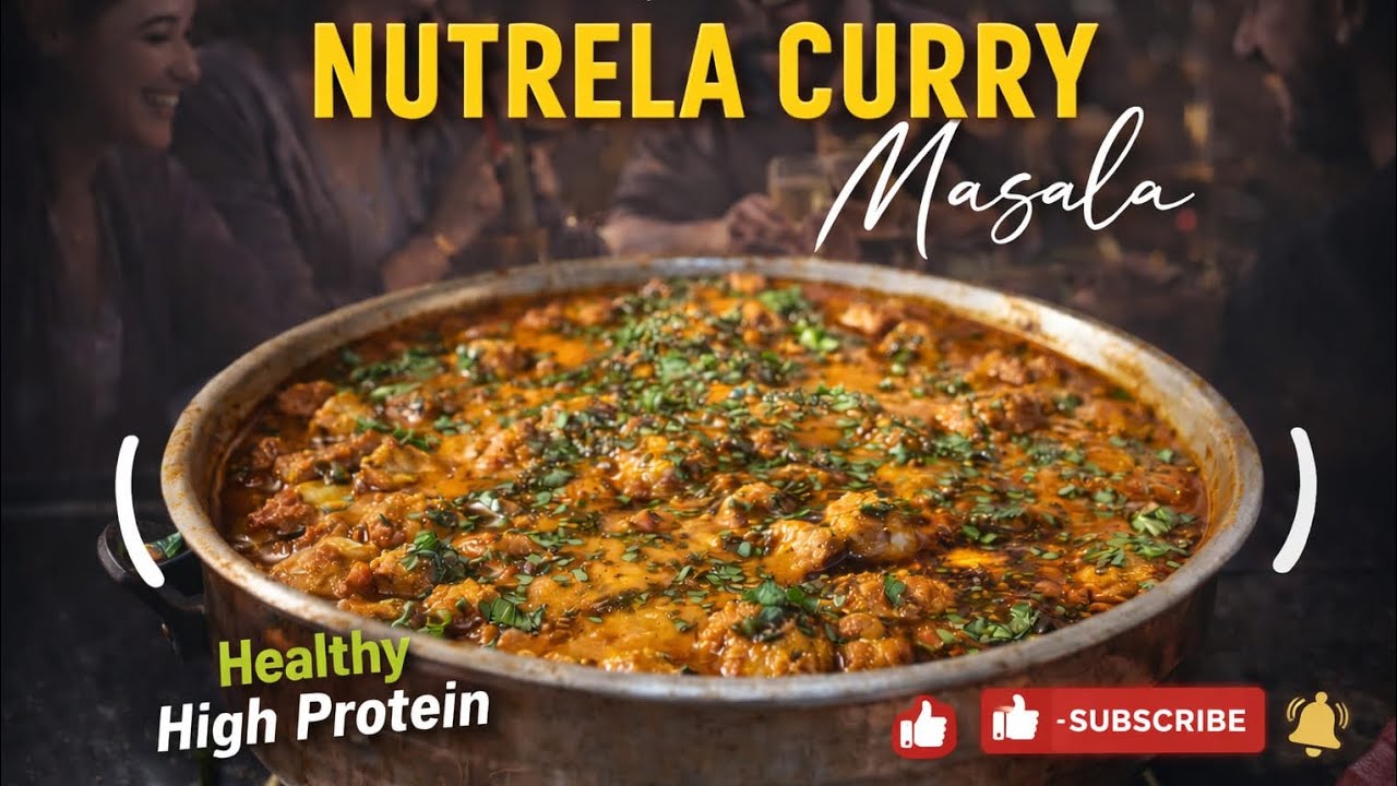 🍲 न्यूट्रीला की चटपटी सब्ज़ी | Nutrela Soya Chunks Sabzi Recipe | “High Protein Sabzi