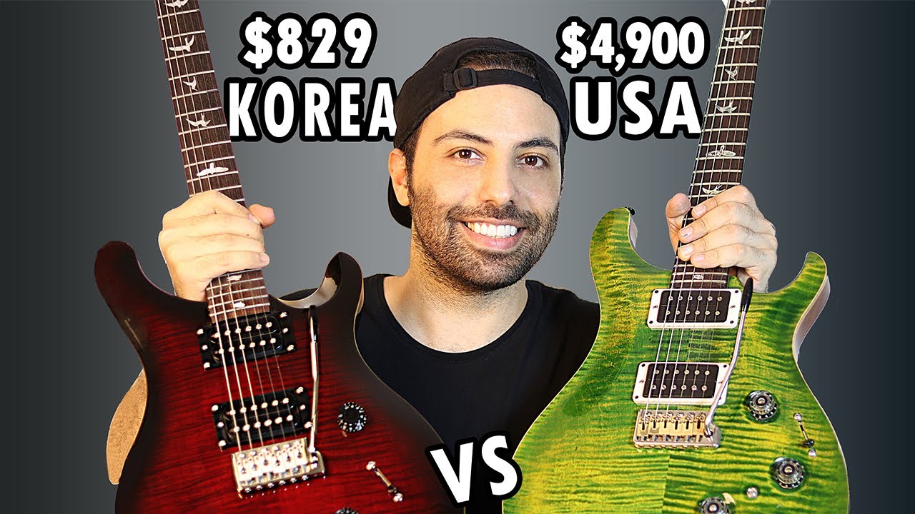 PRS American Vs PRS se Korean Guitar - مقايسه پي آر اس آمريكايي با پي آر اس كره ايي