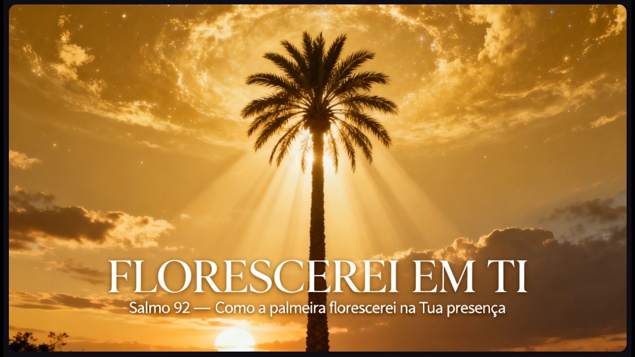 🎵 FLORESCEREI EM TI  - (SALMO 92) Como a palmeira florescerei na Tua presença