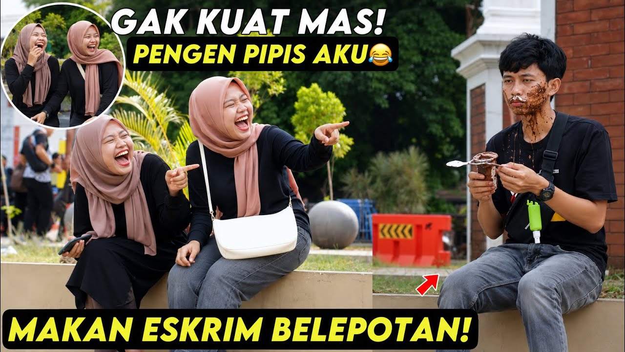 NGAKAK! MAKAN ESKRIM BELEPOTAN DEPAN CEWEK - Part6