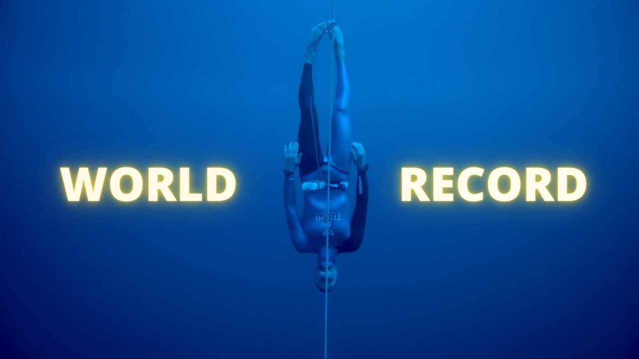 Constant Weight No Fins (CNF) Freediving World Record by Petar Klovar at CMAS Competition 2022