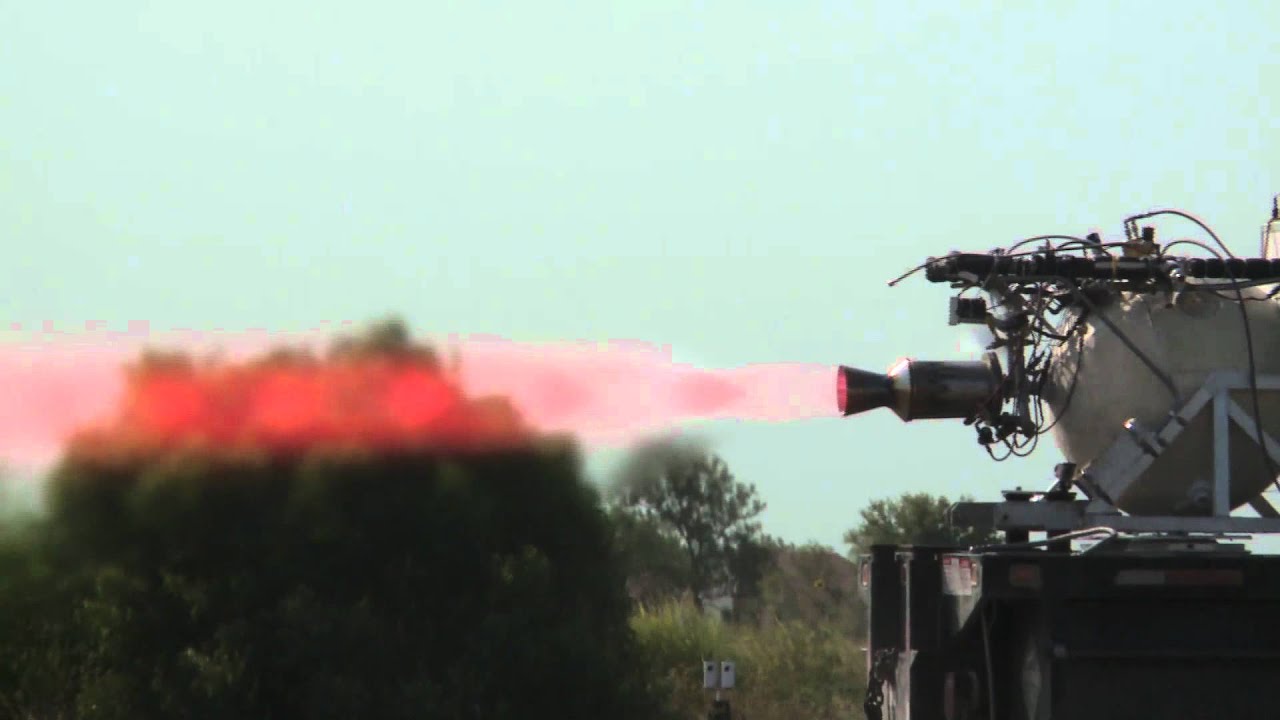Armadillo Aerospace liquid fuel rocket engine test firing