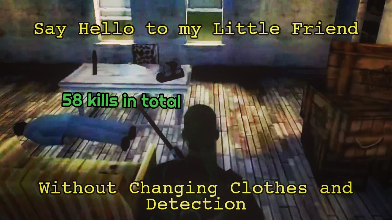 Hitman: Codename 47 - Say Hello to my Little Friend Without Changing Clothes and Detection