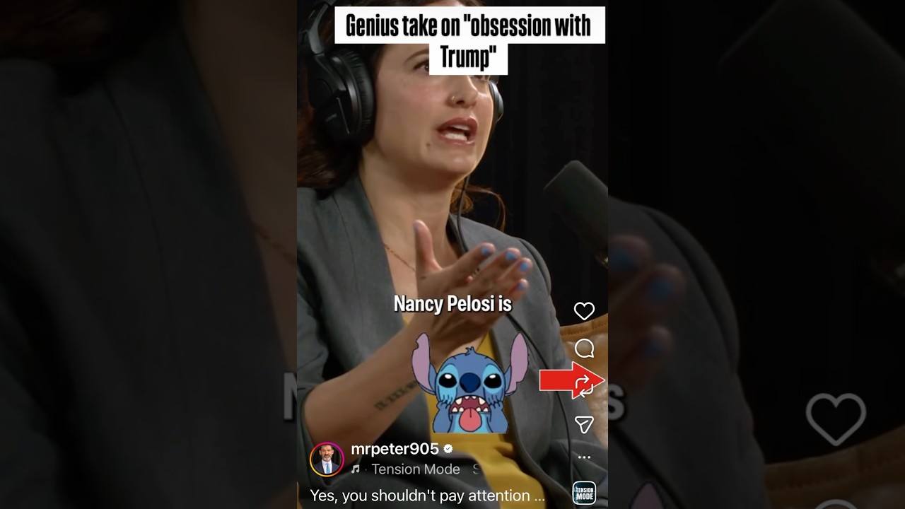 If you know who Nancy Pelosi is, you are obsessed with Trump... or something like that ...