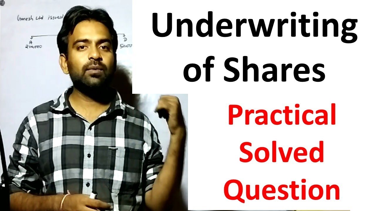 Underwriting of Shares and Debentures For IPCC ,B.Com|Solved Practical Question||Solved Problem