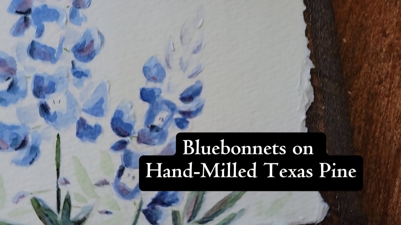 Blue Bonnets on Hand-Milled Texas Pine | Quiet Process