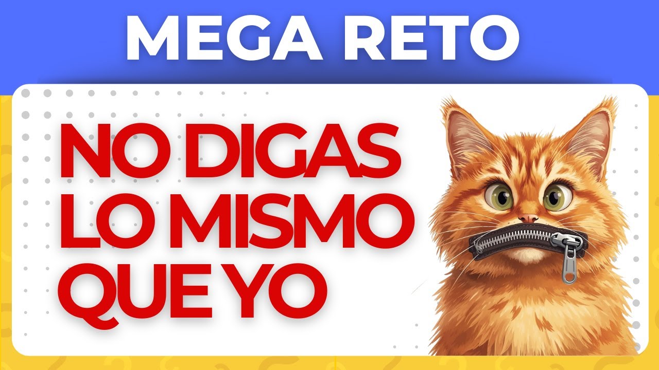 No Digas Lo Mismo Que Yo ❌ 80 Preguntas | Reto Mental Mega Difícil