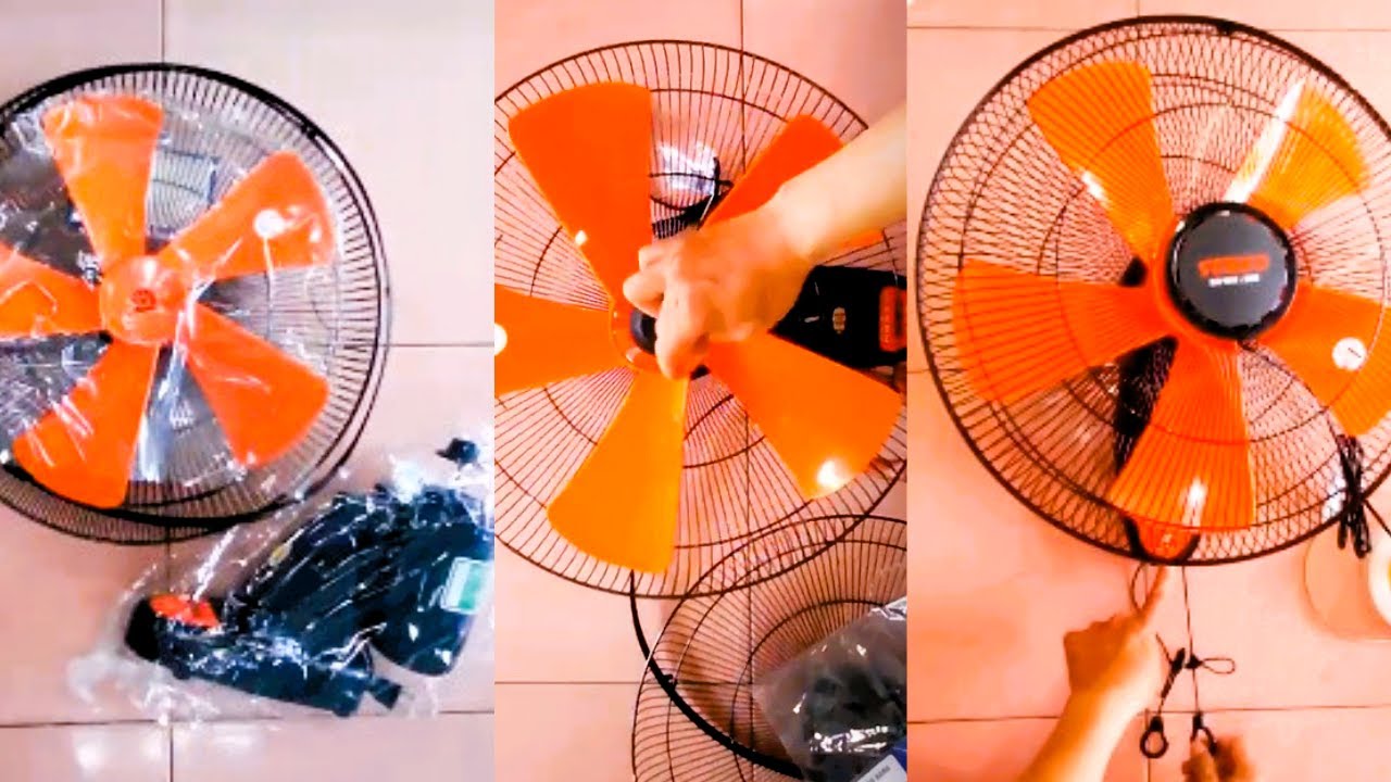 Lắp ráp quạt treo tường 2 dây TC116 hiệu Senko | quạt làm mát mùa nóng