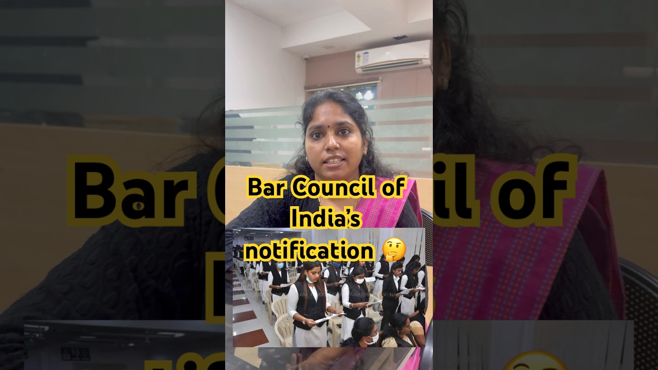 Bar Council of India&rsquo;s recent notification 📢 #advocate #vakeelannachi