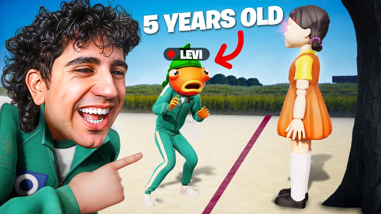 Я играл в игру Fortnite Squid с самым смешным 5-летним ребёнком...