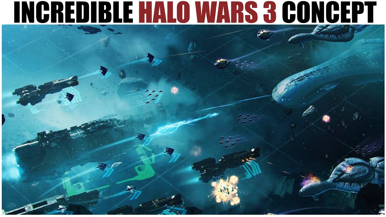 The Rejected Halo SPACE BATTLE Game You NEED TO SEE! (Halo Wars 3 Concept)