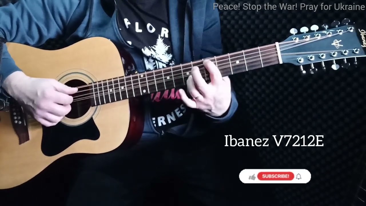 Fingerstyle on Ibanez V7212E - Acoustic Guitar Double-six, Fishman Presys Blend Installed