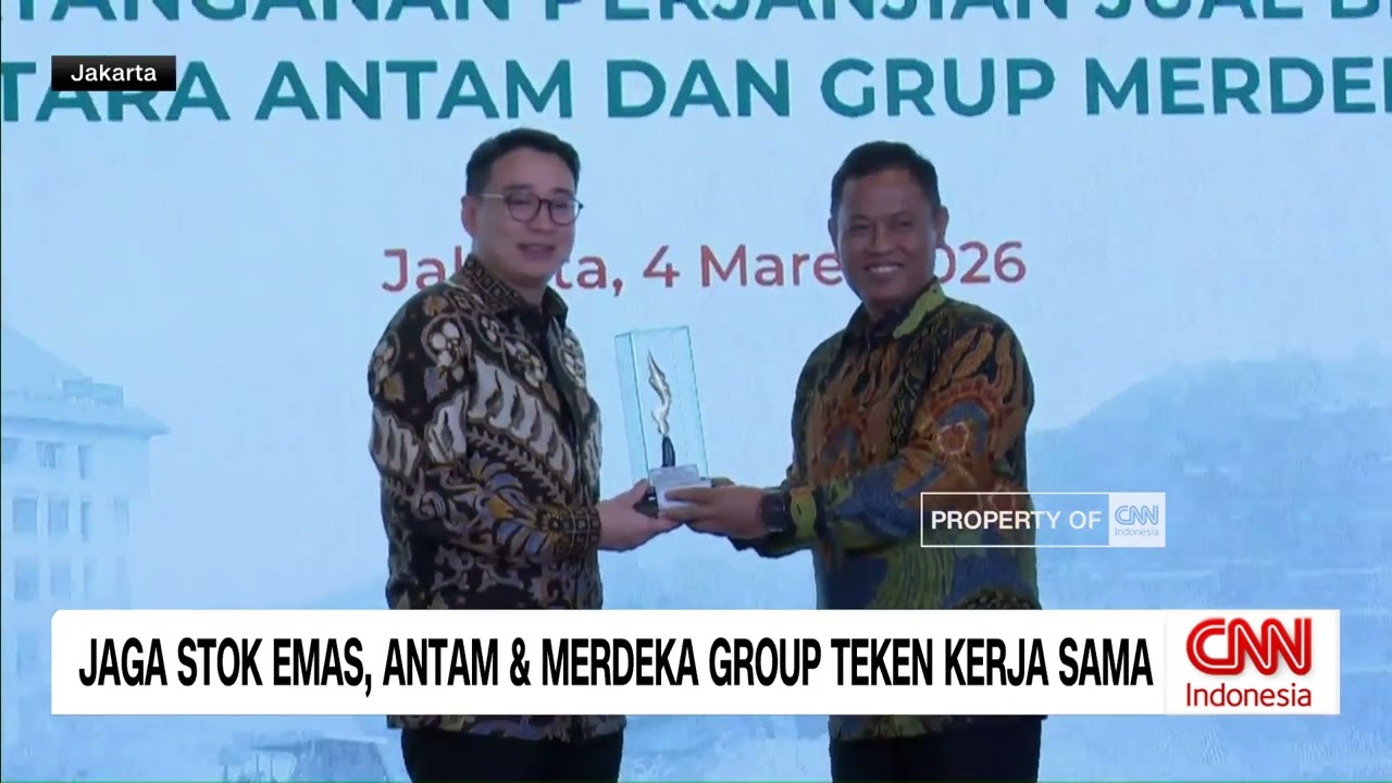 Jaga Stok Emas, Antam & Merdeka Group Teken Kerja Sama