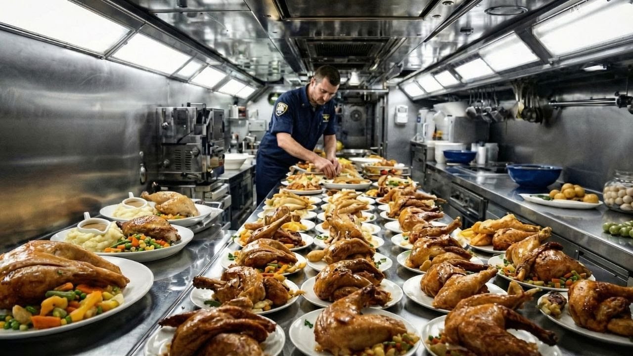 How U.S. Submariners Prepare 680 Meals a Day in Largest US Submarine