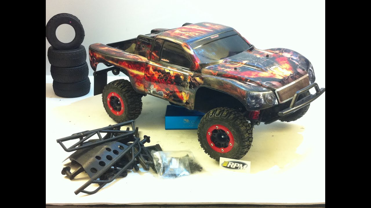 TRAXXAS SLASH LCG FULL RPM-STAINLESS-DYED CHASSIS UPGRADES!!!