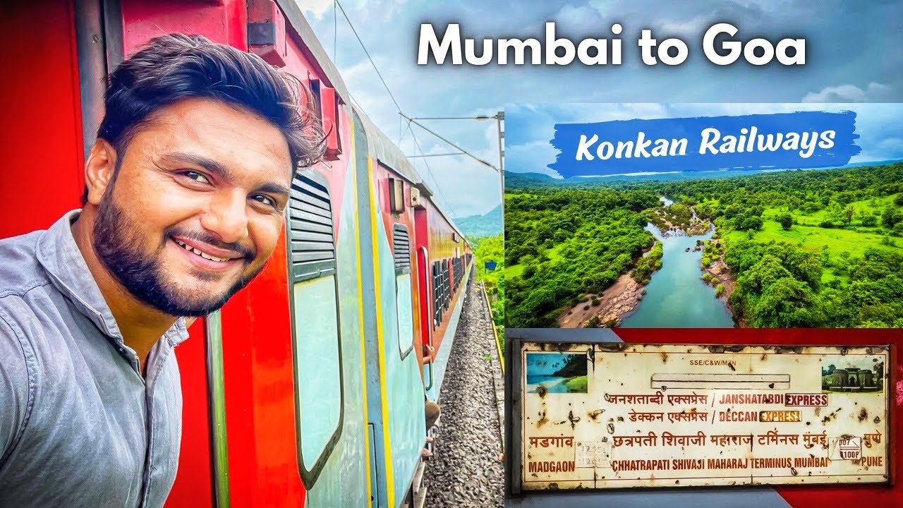 Travelling Mumbai to Goa through Jan Shatabdi Express in monsoon | Konkan Railway