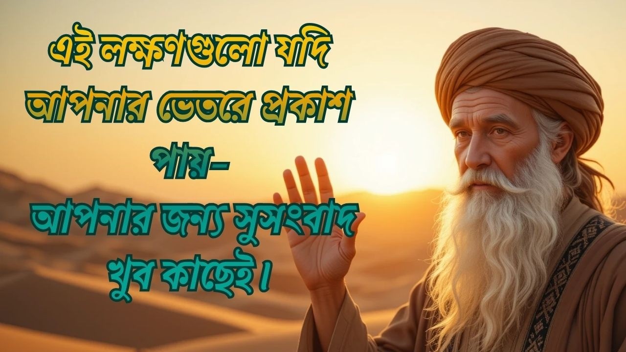 এই লক্ষণগুলো যদি আপনার ভেতরে প্রকাশ পায়—তাহলে জেনে রাখুন, আপনার জন্য সুসংবাদ খুব কাছেই।