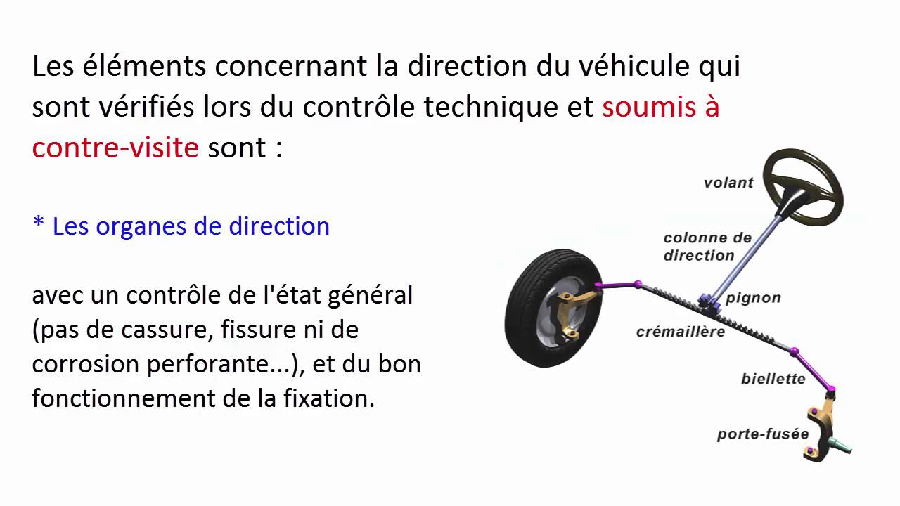 Controle technique : la direction du véhicule