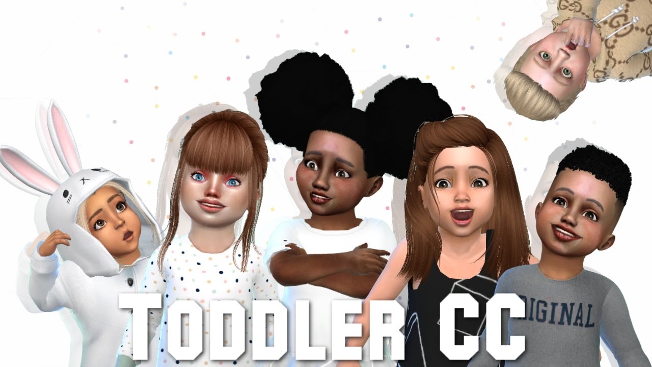 The Sims 4: ENORMOUS TODDLER ALPHA CC HAUL | 100+ ITEMS!