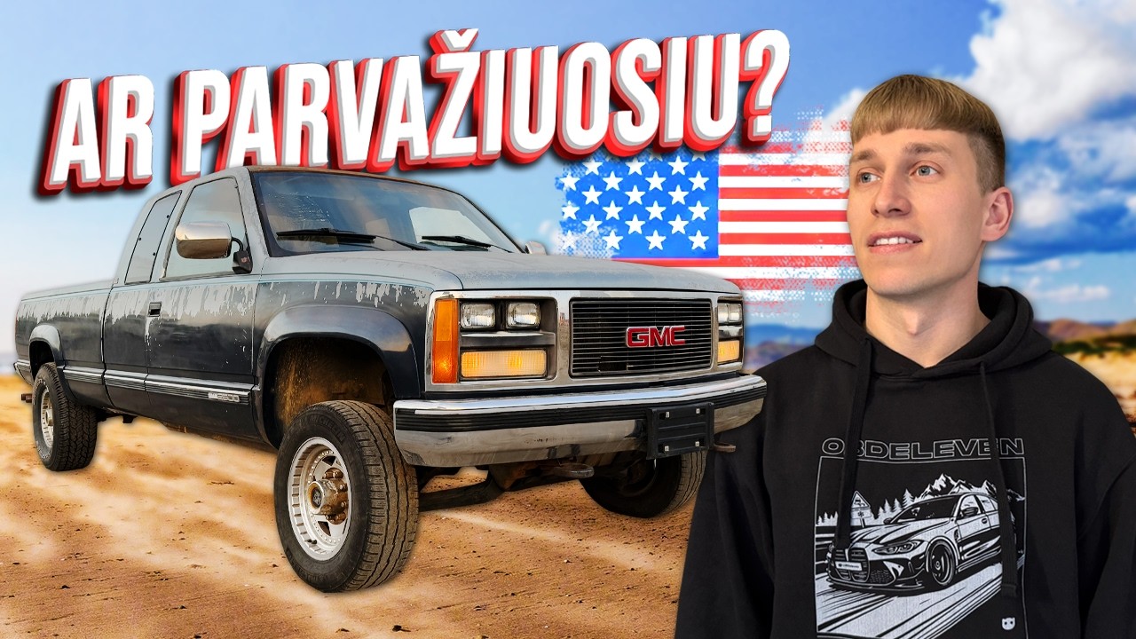 MANO AMERIKIETI&Scaron;KA SVAJONĖ - GMC SIERRA KELIONĖ NAMO