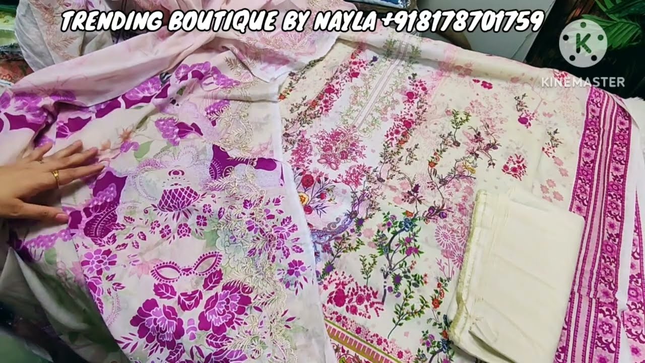 Guljee Mahajal Luxury lawn Emb Collection!! Contact-8178701759 