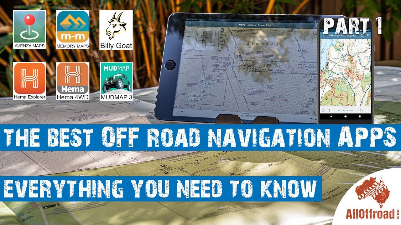 The Best GPS Navigation Apps for OFF-Road and 4wd use - Part 1 Hema vs Mud Map 3 [2019]