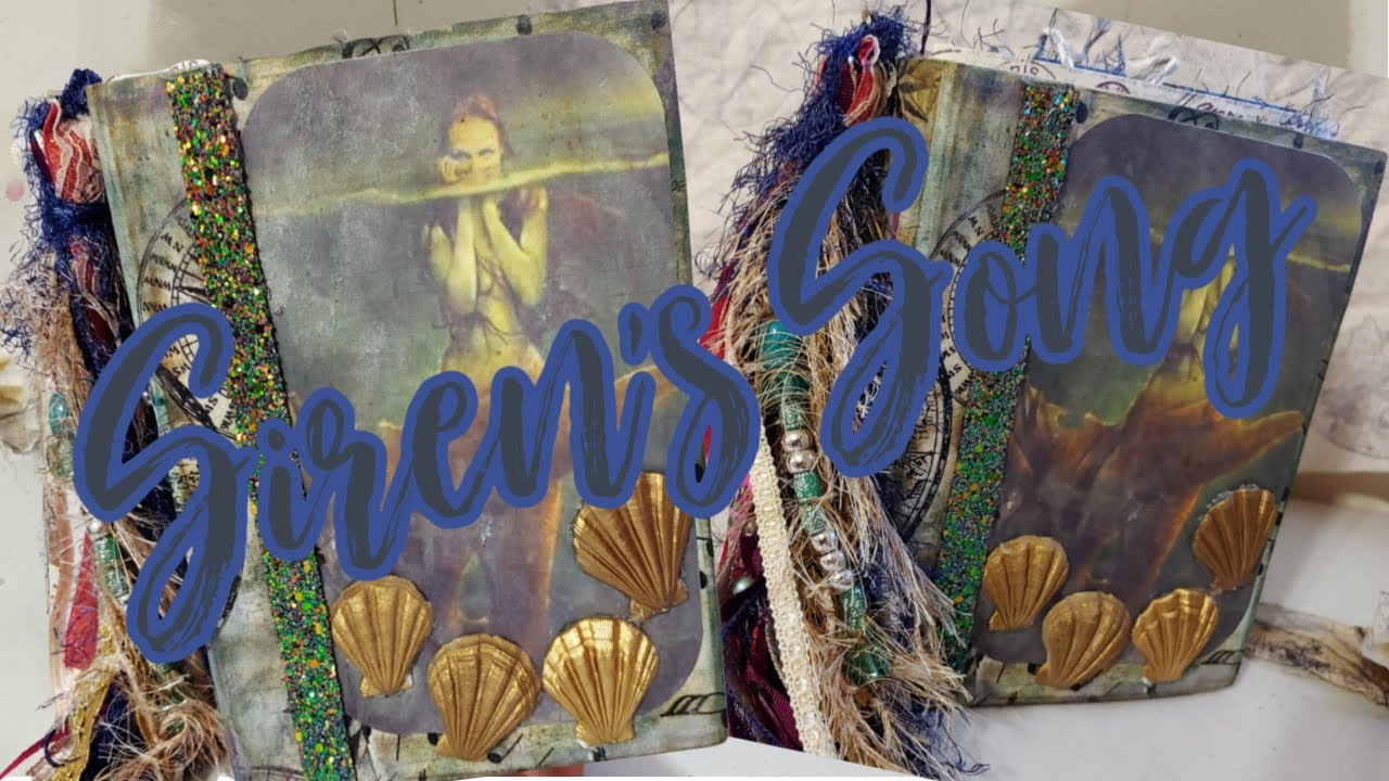 Mermaid Junk Journal Flip Through, Siren Junk Journal, Nautical Journal (SOLD)