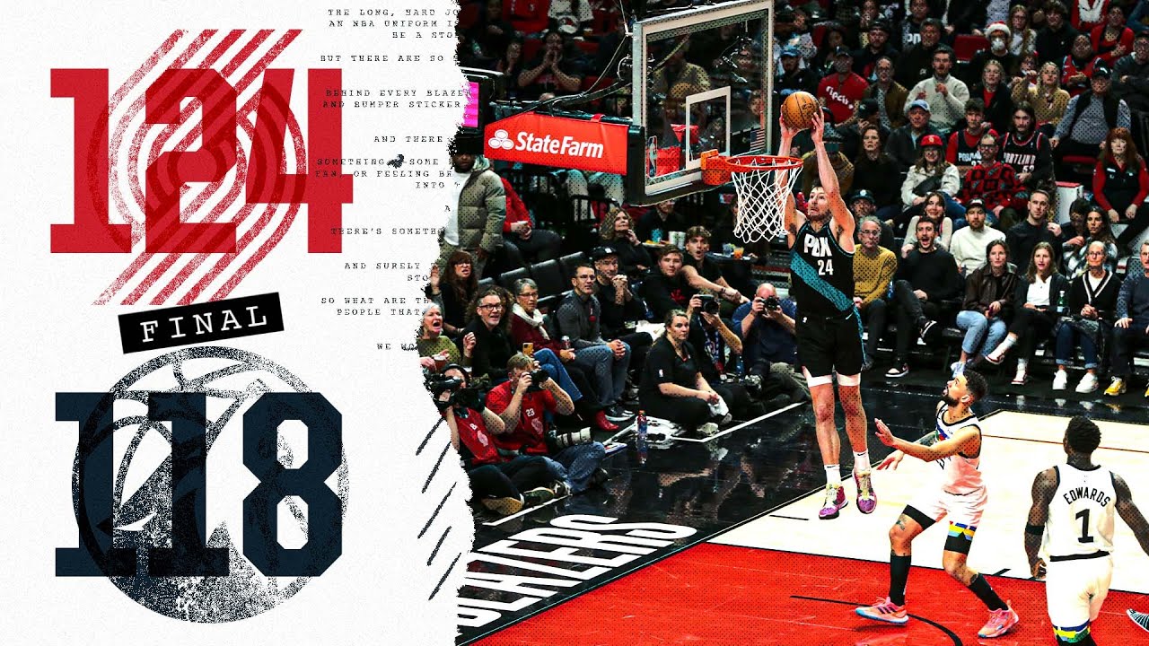 Trail Blazers 124, Timberwolves 118 | Dec. 10, 2022 | Game Highlights
