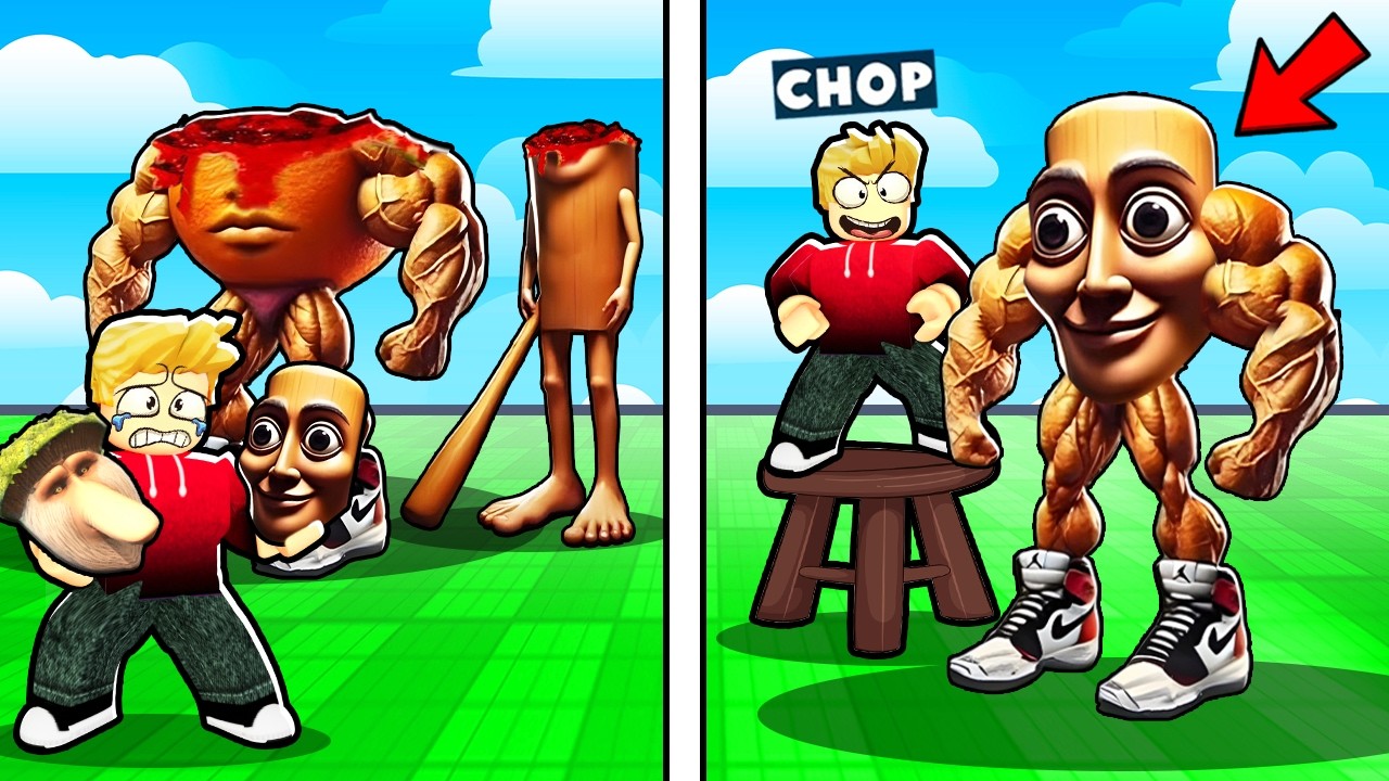 ROBLOX CHOP AND FROSTY COMBINE AND GROW ITALIAN BRAINROTS