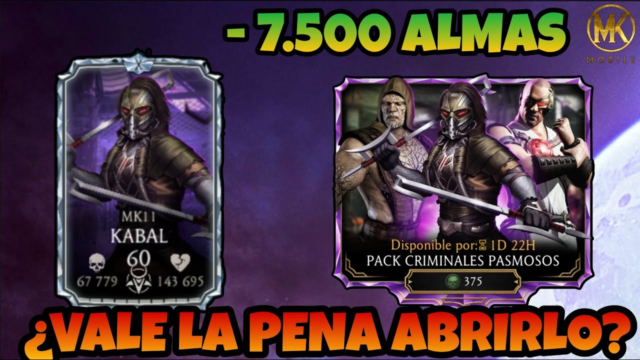 &iexcl;NUEVO! PACK DE CRIMINALES PAMOSOS &iquest;VALE LA PENA? | Mortal Kombat Mobile