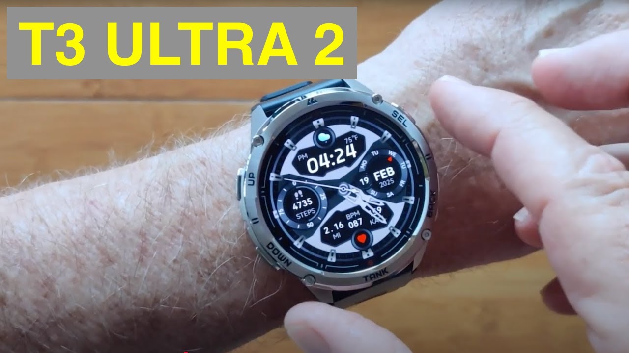 Kospet T3 ULTRA 2 AMOLED Always-On Ruggedized Smartwatch now with GPS “Route Back”: Unbox & 1st Look