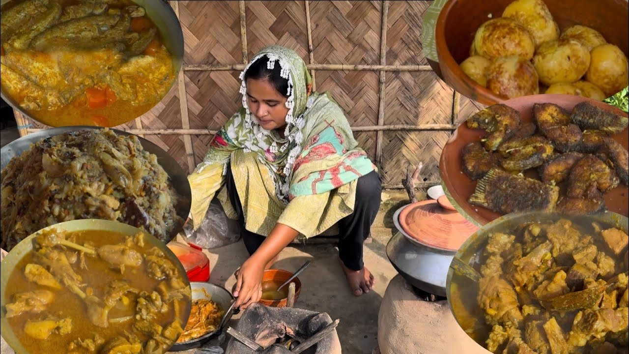 বাড়িতে মেহমান আসবে তাই সকাল থেকে একা হাতে এতগুলো রান্না করলাম | Bengali cooking 
