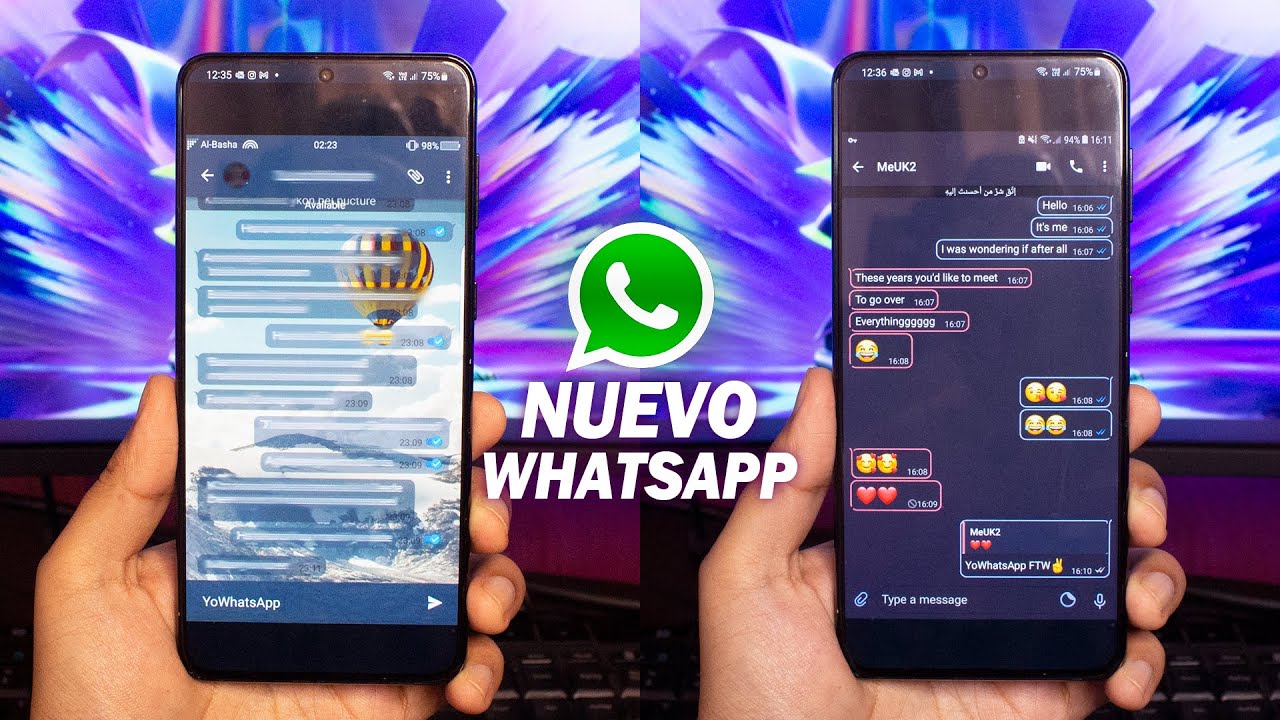 NUEVO WHATSAPP PARA ANDROID (colores, temas, personalización y mucho más)