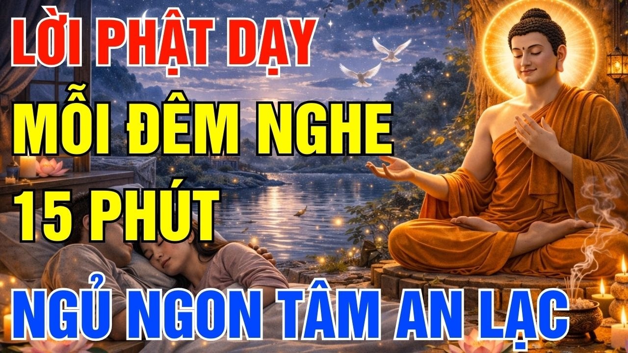 Mỗi Đêm Nghe 15 Phút Lời Phật Dạy, Ngủ Ngon Tâm An Lạc Hết Bệnh Hết Khổ| Gieo Bình An
